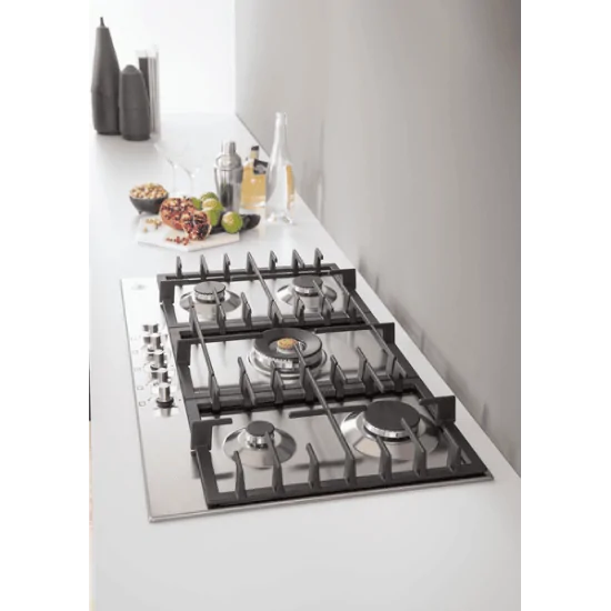 Bertazzoni Serie Modern P905CMODX 90 cm con dual wok centrale vista su top