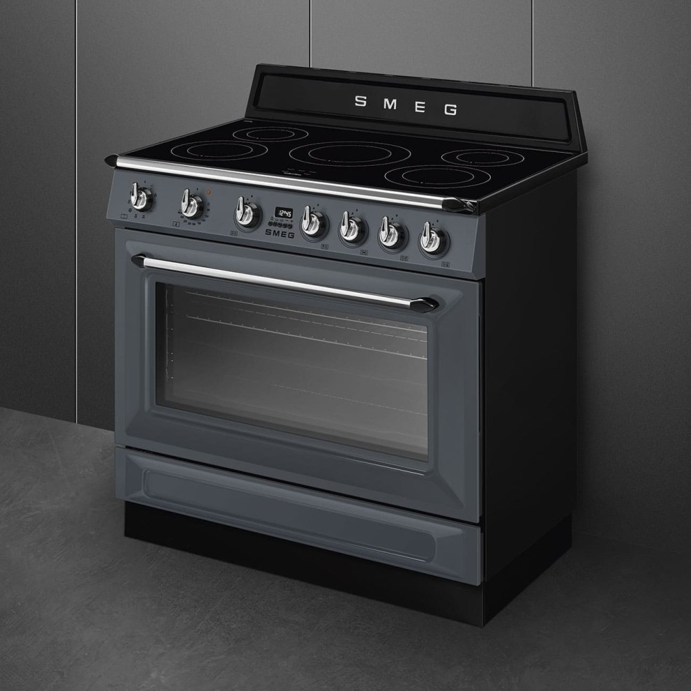 Smeg TR90IMGR Victoria Induktionsherd 90cm Slate Grey