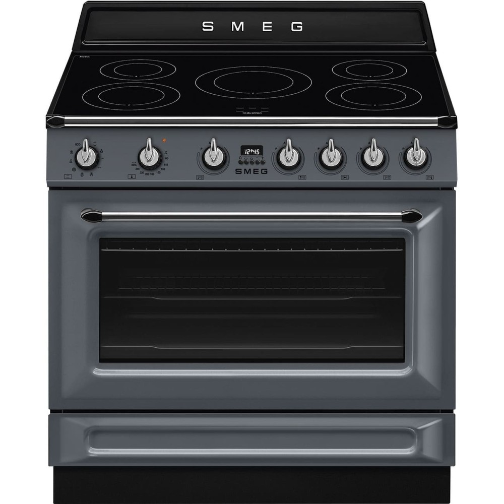 SMEG TR90IMGR Cuisine Induction 90cm Grey Grey Victoria Line