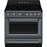 Smeg TR90IMGR Victoria系列 | 90厘米电磁一体灶 板岩灰