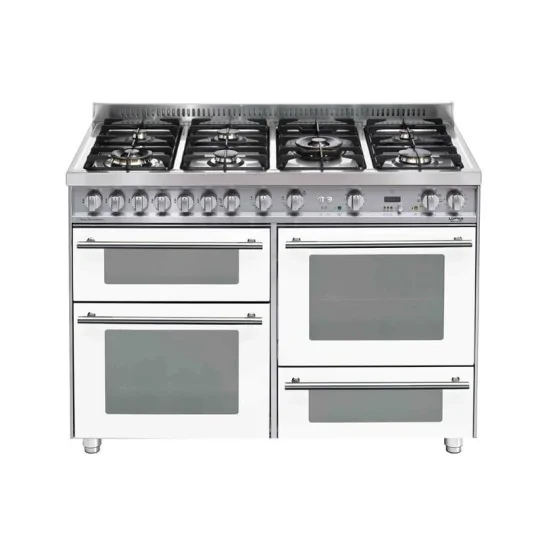 Lofra Cucina Bianco Perla PBP126SMFET+DMFT/2AEO 120cm con 3 Forni