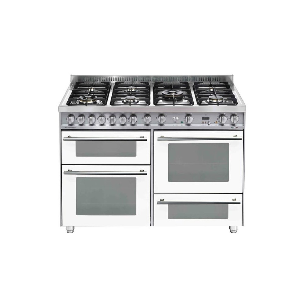 Кухня Lofra Жемчужно-белый PBP126SMFET+DMFT/2AEO 120см с 3 духовками