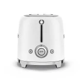 Detail Bedienfeld SMEG Toaster - Beleuchtete Tasten für Bagel- und Auftaufunktion