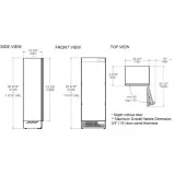 Réfrigérateur Intégrable 75 cm No Frost Bertazzoni | Distributeur Eau