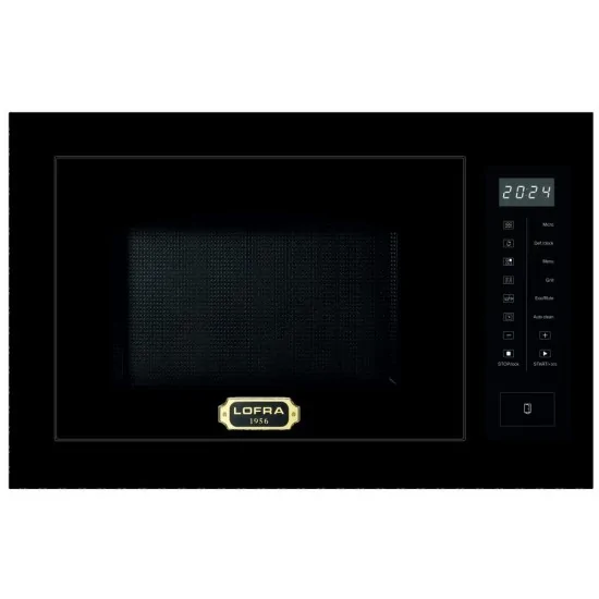 Micro-ondes Lofra Noir Mat 25L 900W avec Grill - Laiton