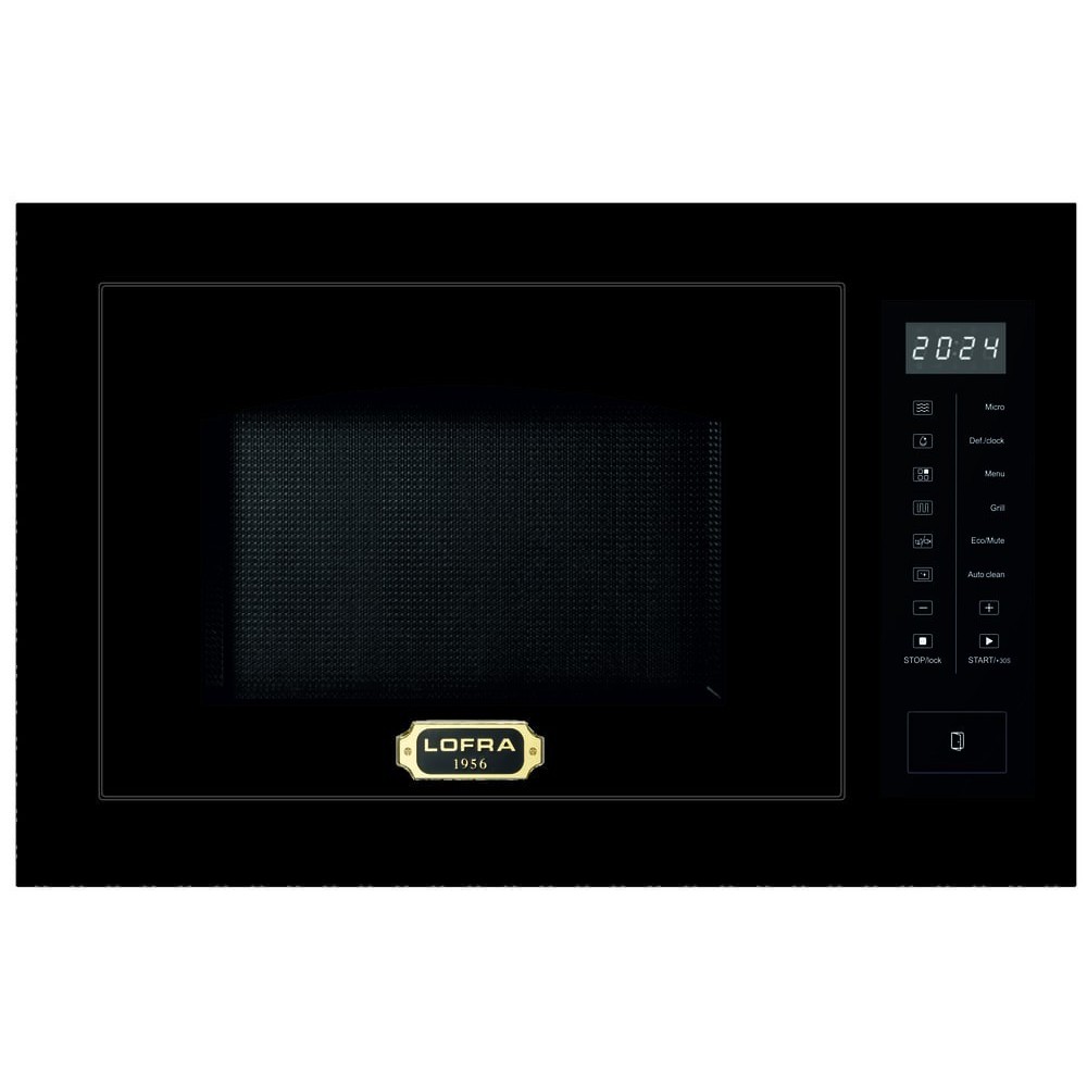 Lofra Microwave Matt Black 25L 900W with Grill - Brass