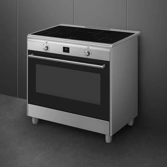 SMEG CG90CIXT Приготовление приготовления 90см концерт INOX класс A