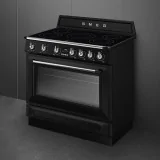 SMEG TR90IPBL COCINA VICTORIA 90 CM Pirolololítico Inducción Negra