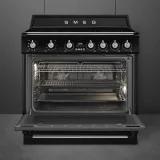 SMEG TR90IPBL Küche Victoria 90cm Pirololithische schwarze Induktion