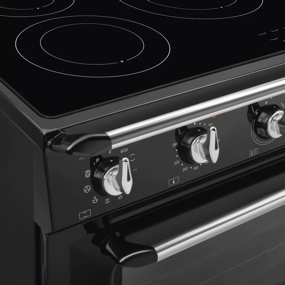 SMEG TR90IPBL KITCHEN VICTORIA 90CM PIROLOLITHIC black induction