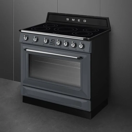 SMEG TR90IPGR Cooking Victoria 90cm Induction Slate Gray A +