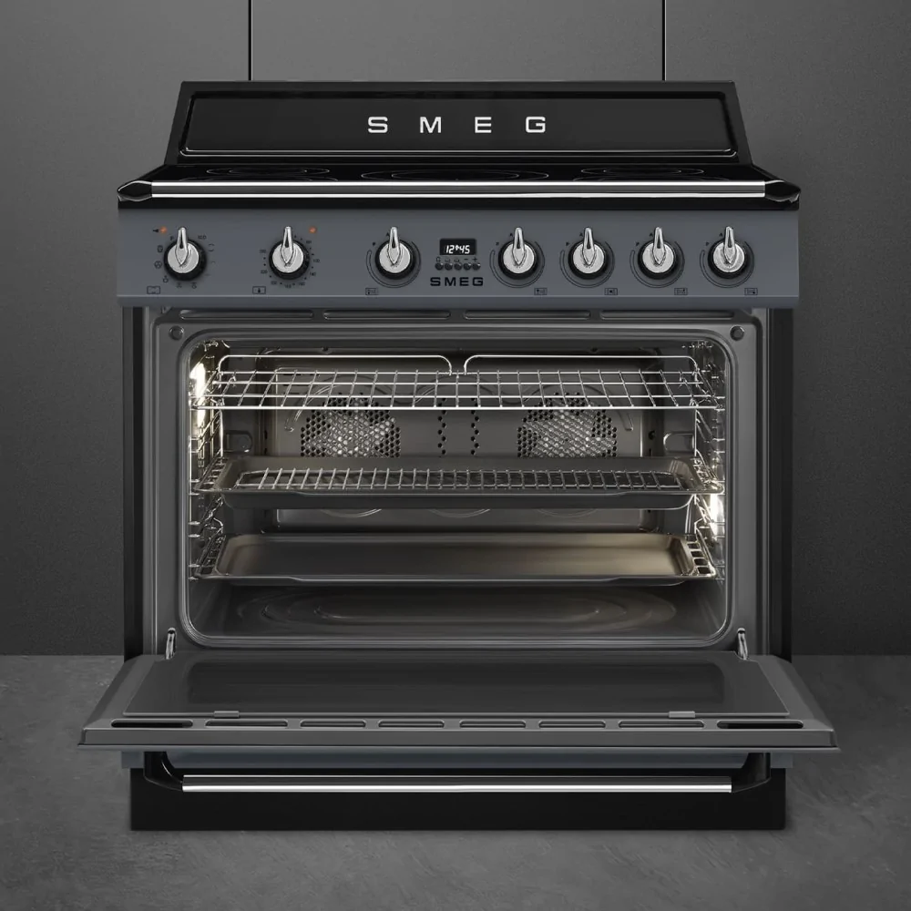 SMEG TR90IPGR Cooking Victoria 90cm Induction Slate Gray A +