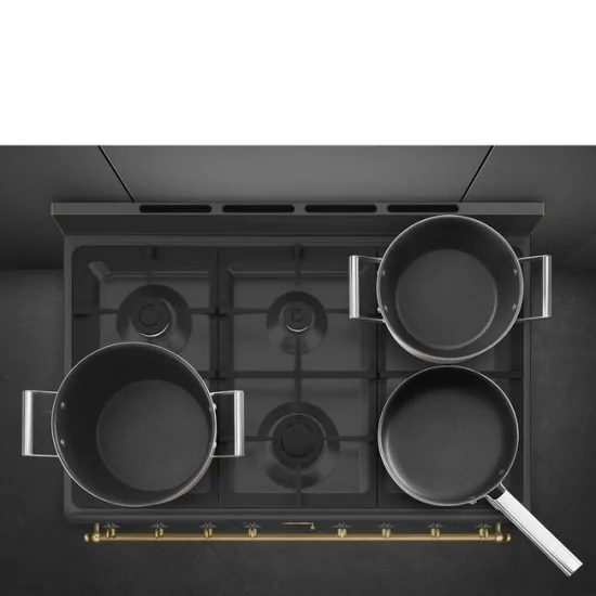COEG CO90GMAN2 Cuisine coloniale de 90cm Classe de gaz anthracite A