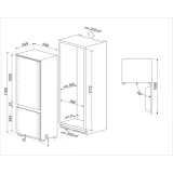 SMEG C9174TN5D1 Frigorífico combinado Sin escarcha Empotrable 178 CM