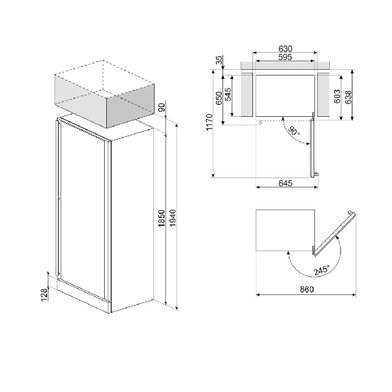 SMEG SCV115G вина вин 2 зона 197 бутылки INOX