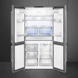 SMEG FQ60XE Refrigerador 4 puertas Steel de acero inoxidable 91cm Clase E