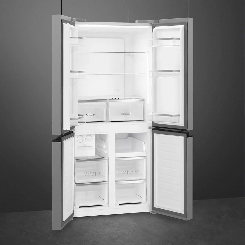 SMEG FQI48XE Kühlschrank 4 Türen Edelstahl Look 80cm Klasse E