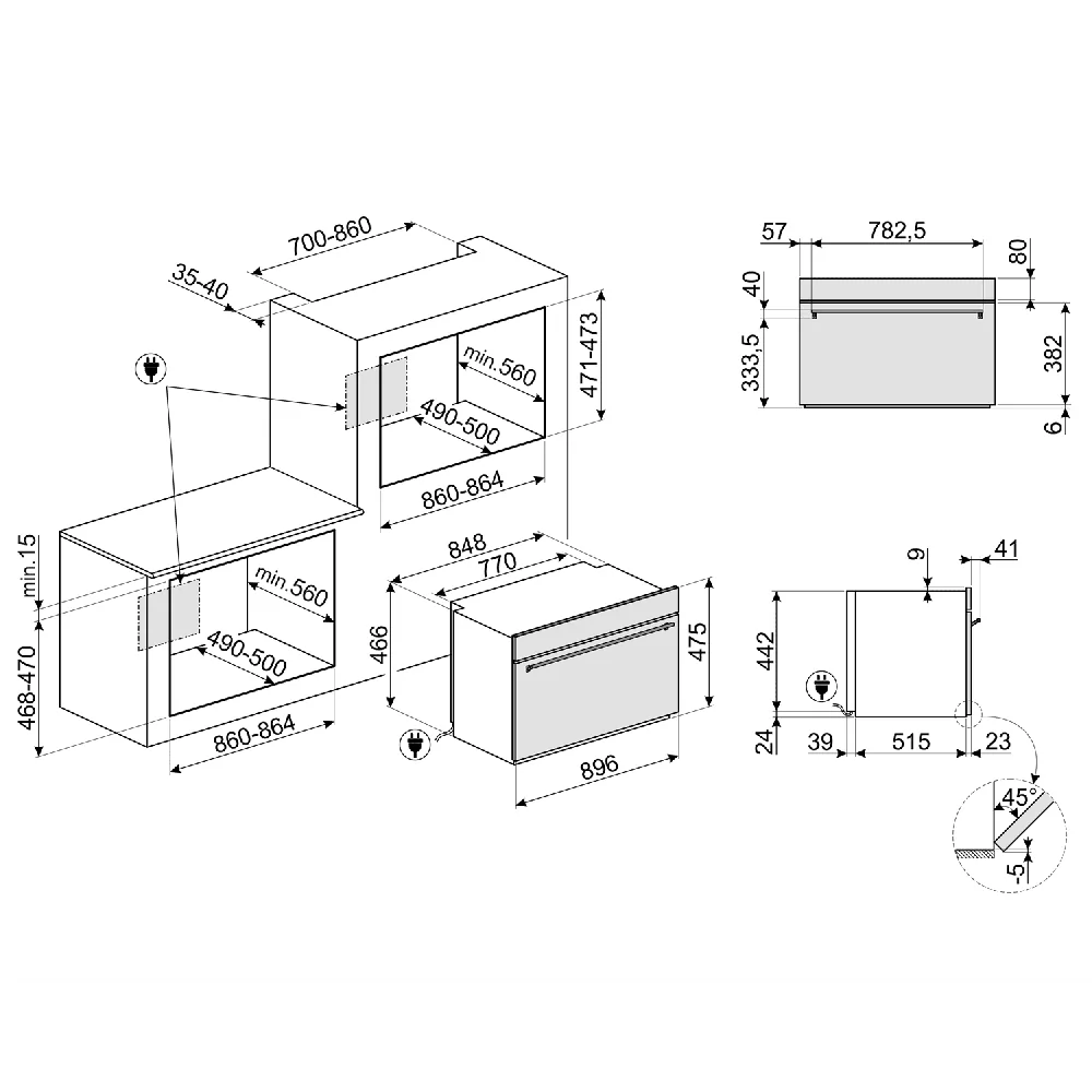 SFR9302TX SFG 90cm oven Classic thermoventilated stainless steel