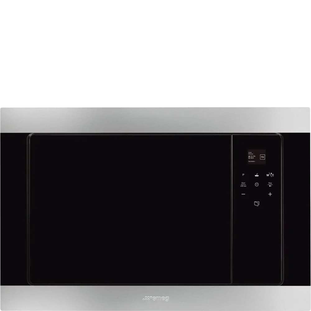 SMEG FMI320X2 classic built-in microwave with stainless steel grill