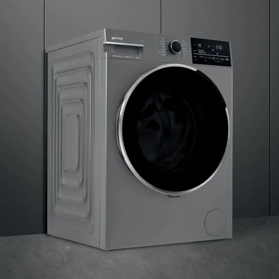 SMEG WNG24slaA10 Waschmaschine 10kg Steingraue Dampfklasse