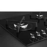 Smeg PV395LN Piano Gas 90cm Vetro Nero Dual 4kW Laterale