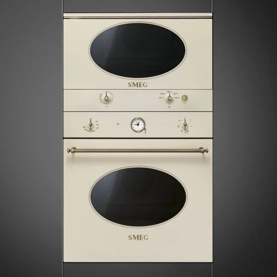 SMEG MP822NPO Microondas colonada de latón colonial crema