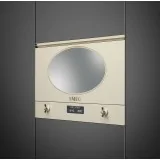 SMEG MP822PO Colloned Microwave Colonial Brass Cream