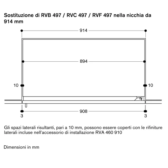 Gaggenau RVB 497 190 | Frigo Vario 90cm Inox Scuro