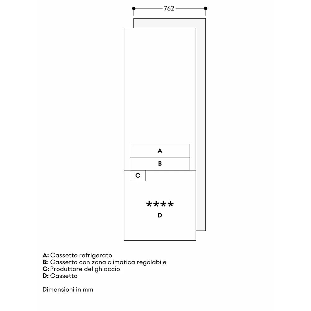 Gaggenau RVB 477 190 | Vario fridge 76cm dark stainless steel
