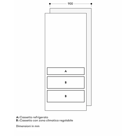 Gaggenau RVC 497 190 | Freezer de acero inoxidable oscuro de 90 cm