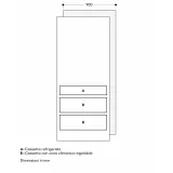 Gaggenau RVC 497 190 | Congélateur de 90cm en acier inoxydable noir