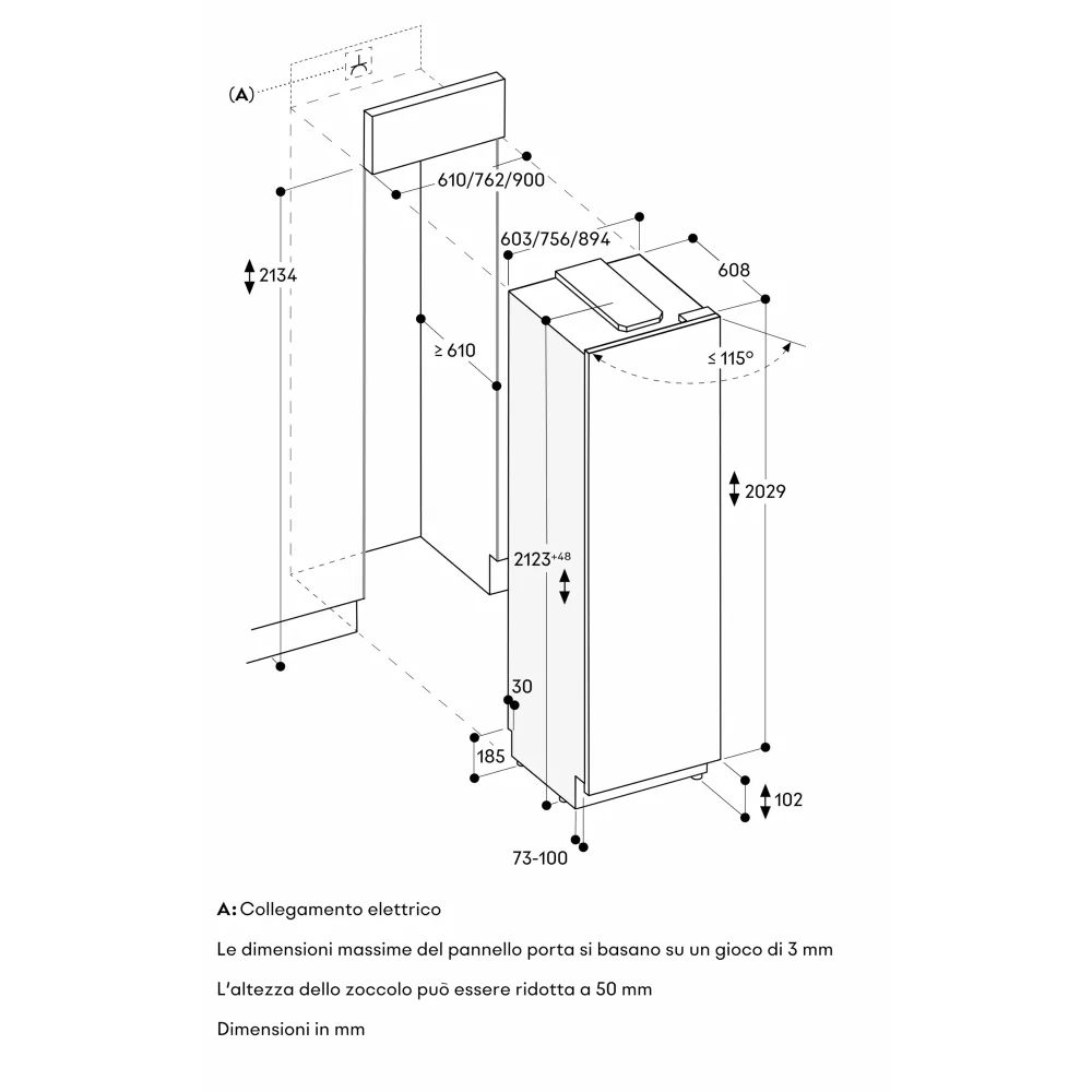Gaggenau RVC 497 190 | Congélateur de 90cm en acier inoxydable noir