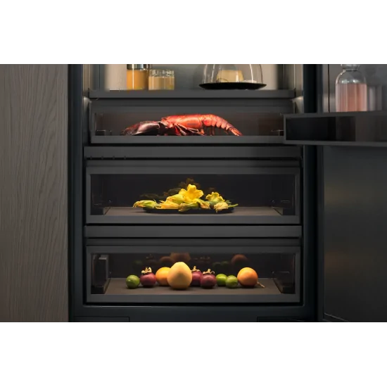 Gaggenau RVC 497 190 | Congélateur de 90cm en acier inoxydable noir