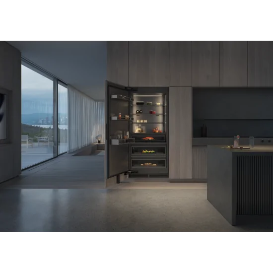 Gaggenau RVC 497 190 | Темная нержавеющая сталь 90см морозильная камера