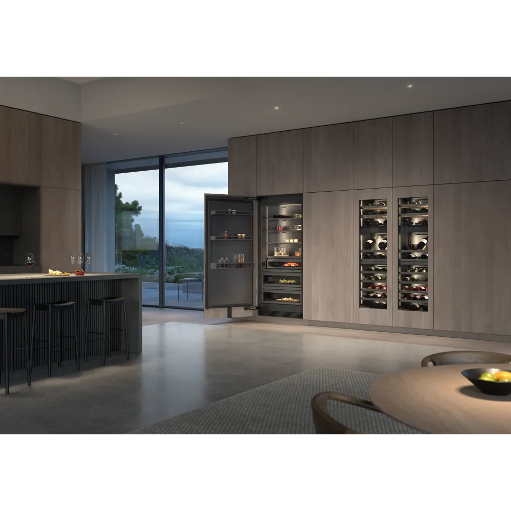 Gaggenau RVC 497 190 | Congélateur de 90cm en acier inoxydable noir