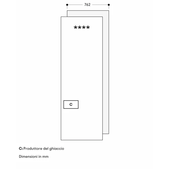 Vario freezer RVF 477 190 Gaggenau NOFROST 76,2CM Ice Maker