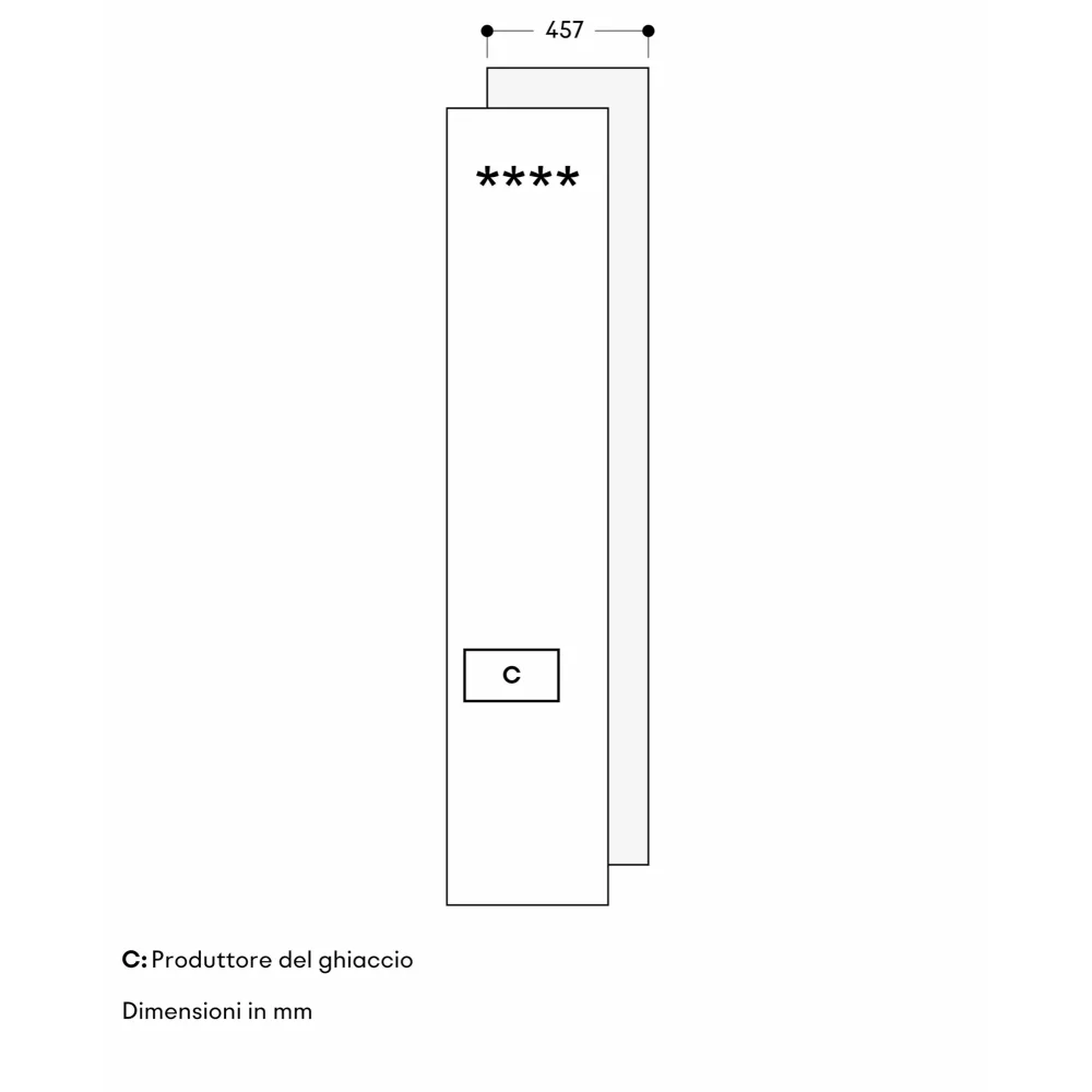Congelatore Vario RVF 417 190 Gaggenau NoFrost 45,7cm Ice Maker
