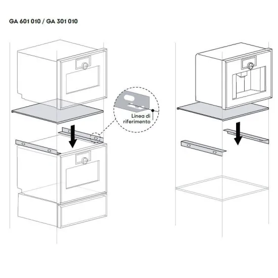Gaggenau GA 601 010 35 cm adjustable intermediate shelf