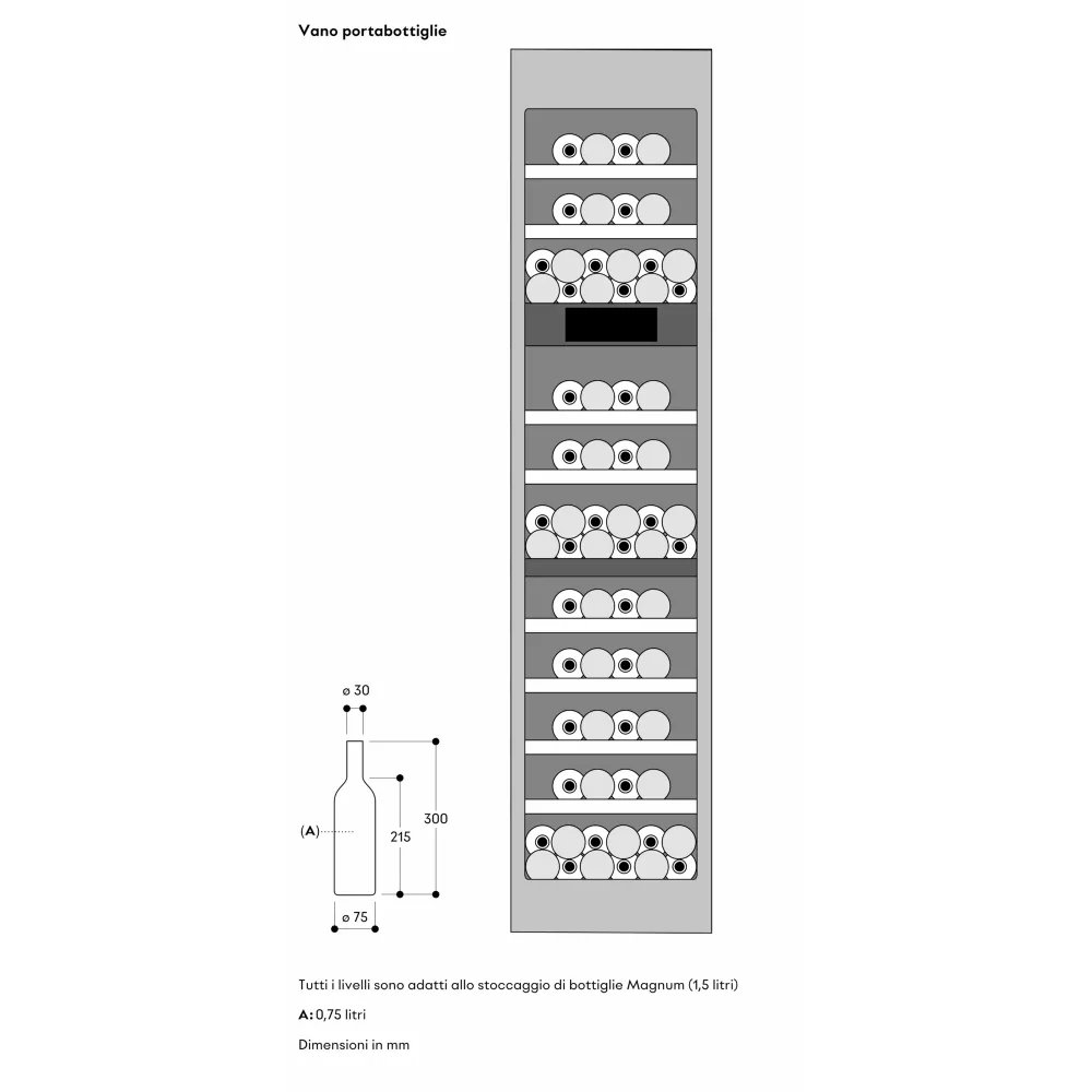 Bodega Gaggenau RVW 417 170 Series 400 - 68 Botellas