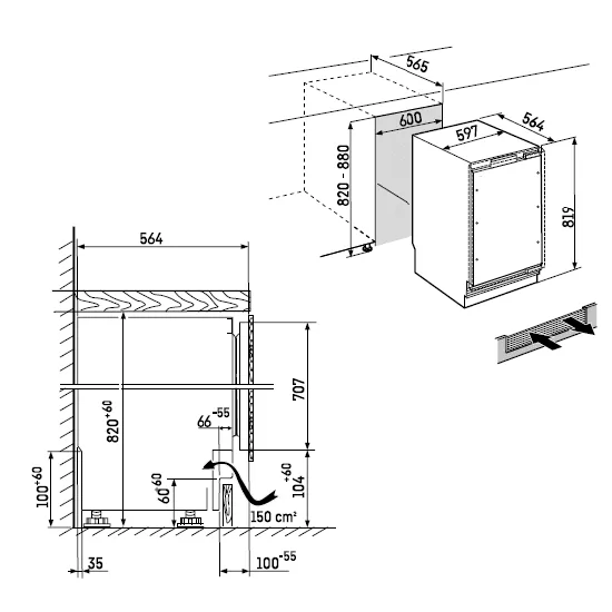 Liebherr UORPR 365i | Поднял встроенный холодильник