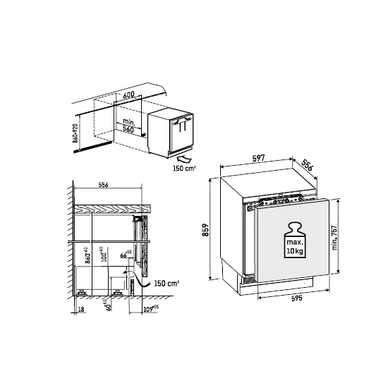 Liebherr Sufnpc 365i | NoFrost 75l Unterfull-Gefrierschrank