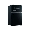 Vintage Kühlschrank Lofra 86l doppelte Tür : Farben - Schwarz