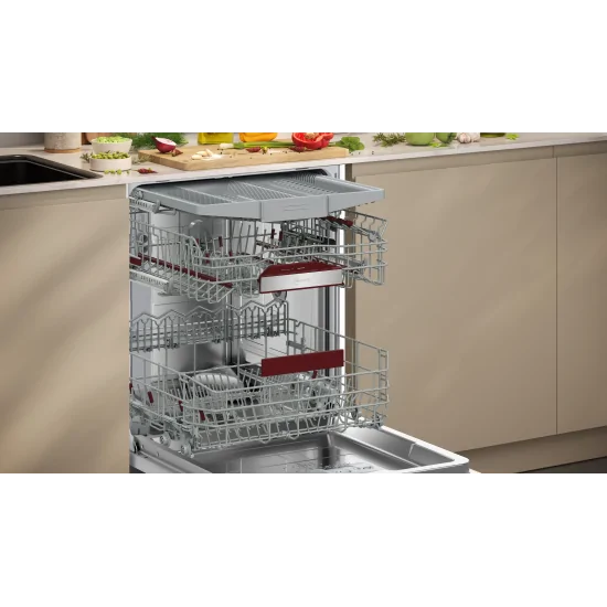 Neff S177ZCX18E | Lave-vaisselle de zéolite 14 coulissants couverts