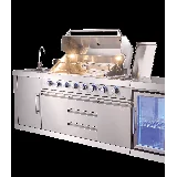 Lofra QPS286C2GL / C | Outdoor kitchen 280cm stainless steel bbq