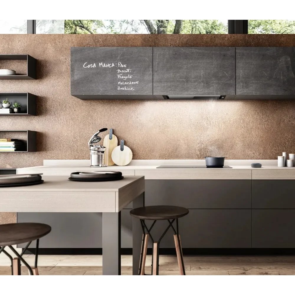 Haube Elica Hidden 2.0 52 cm schwarzer weicher Touch | Klasse A