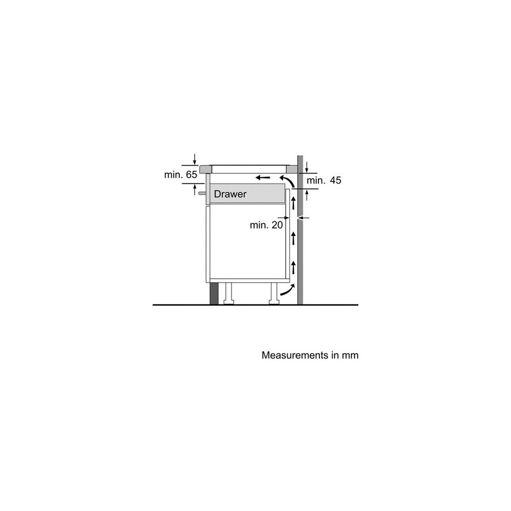 "Plan de cuisson induction Série Bosch 8" 60 cm