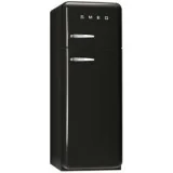 Smeg Kühlschrank Doppel-Port Stil 50's Schwarz