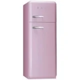 Smeg Kühlschrank Doppel-Port Stil 1950er Jahre Pink