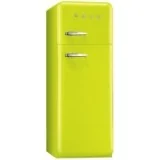 Smeg Fridge Estilo de doble puerto 50's Green Lime