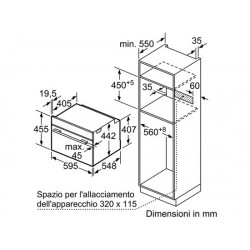 bosch CBG635BS1 acciaio inox  forno compatto